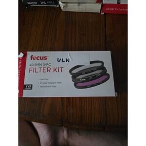Focus 40.5mm 3 Piece Filter Kit UV, Circular Polarizer And Fluorescent